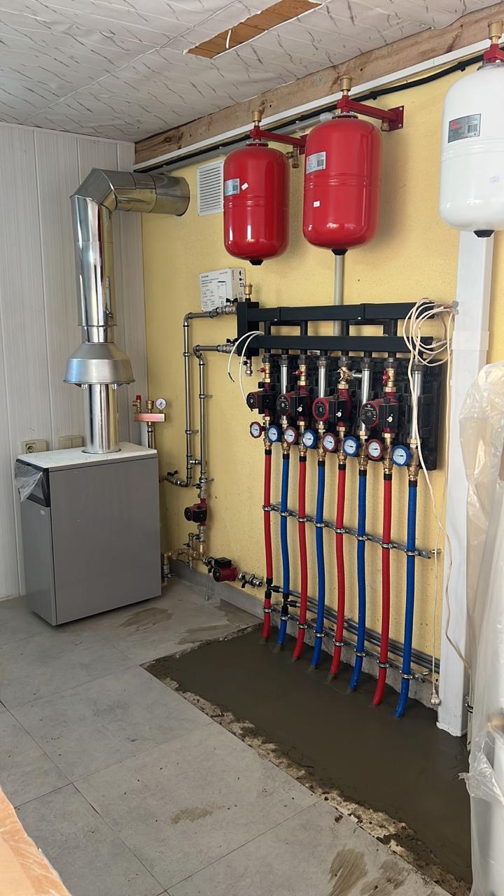 Система теплого пола с коллекторной группой